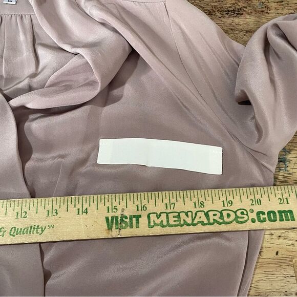 Helena Quinn 100% Silk Long Sleeve Mini Cocktail Dress Size Small - Picture 7 of 10